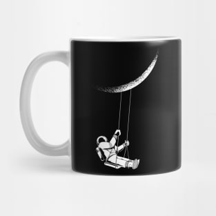 astronaut funny swing on the moon Mug